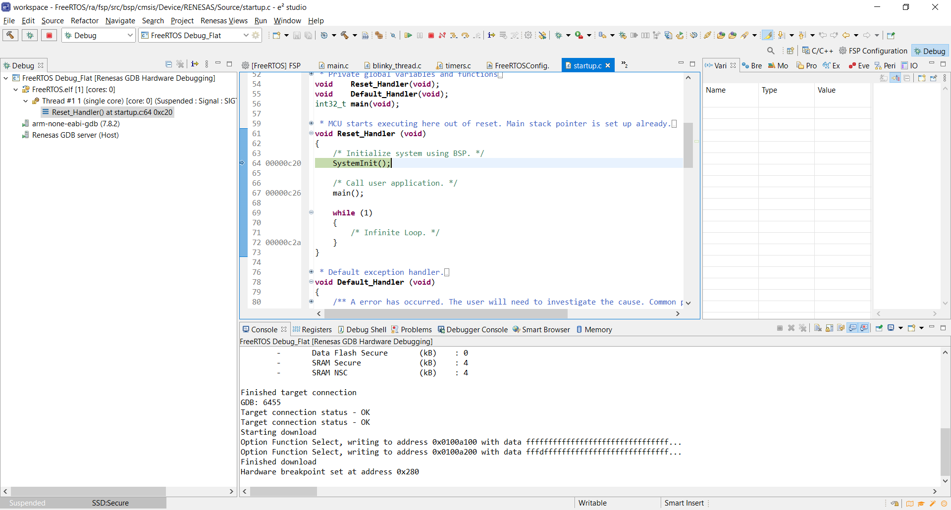 Debugging code
